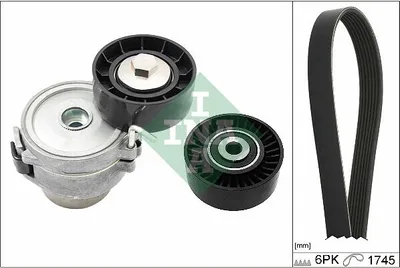 Produktbild von INA 529 0518 10 Keilrippenriemensatz für FORD MONDEO IV Turnier (BA7)