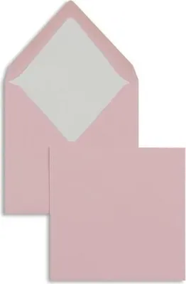 Produktbild von Briefumschläge 164x164mm 100g/qm gummiert VE=100 Stück flamingo
