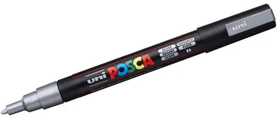 Produktbild von uni-ball POSCA PC-3M Marker - 0,9 mm - silber