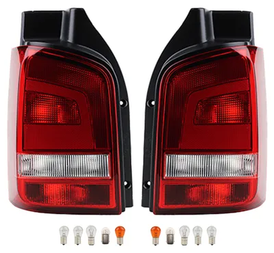 Immagine prodotto di Johns, fanale posteriore sinistro/destro con lampadine, compatibile con VW T5, solo per portellone posteriore