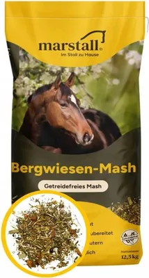 Zdjęcie produktu dla Pasza dla koni, mieszanka pastwiskowa z łąk górskich, bez zbóż, o niskiej zawartości skrobi, 12,5 kg