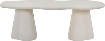 Produktbild von Esstisch Faro - 220x100x76cm - Zementfarbe - weiß