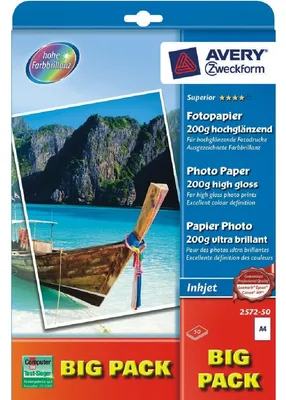 Immagine prodotto di Avery 2572 50 carta fotografica A4 Molto lucida