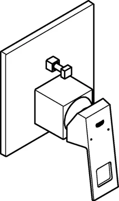 Produktbild von GROHE Eurocube, Graphit, 1 Stück(e)