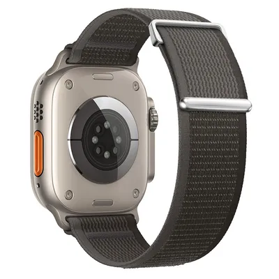 Obrázok produktu pre BStrap Velcro Nylon remienok na Apple Watch 38/40/41mm, black gray