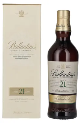 Image de Ballantine's 21 Years Old Blended Scotch Whisky 40% Vol. 0,7l en boîte cadeau