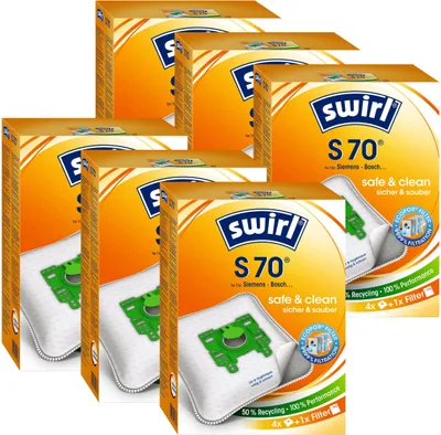 Produktbild von 6 x Swirl S 70 MP Plus AirSpace Staubsaugerbeutel Staubbeutel Microvlies