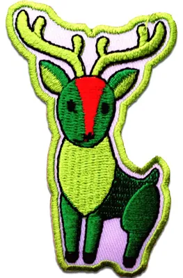 Obrázek produktu pro Sob Jelen Zvíře - záplata, nažehlovací, nažehlovací záplata, aplikace, záplata, nažehlovací, Velikost: 5 x 8,2 cm