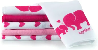 Obrázok produktu pre Látkové plienky 80x80 cm, súprava 6 ks, 100% bavlna, pre bábätká