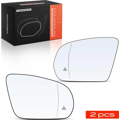 Produktbild von Frankberg 2x Spiegelglas Außenspiegel Vorne Links Rechts für Mercedes-Benz V222 W222 X222 C253 X253 S205