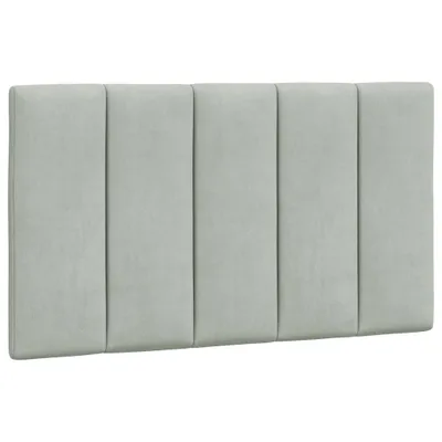 Obrázek produktu pro Polštář na čelo postele Hanko světle šedý 90 cm samet