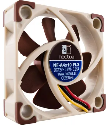 Produktbild von Noctua NF-A4x10 FLX, 0.06 W, 0.05 A, 40 mm, 40 mm, 10 mm, 150000 h