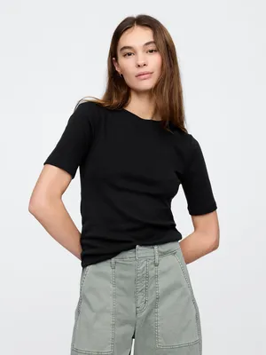 Produktbild von GAP Kurzarm T-Shirt, schmale Passform, weich, Rundhalsausschnitt, XL