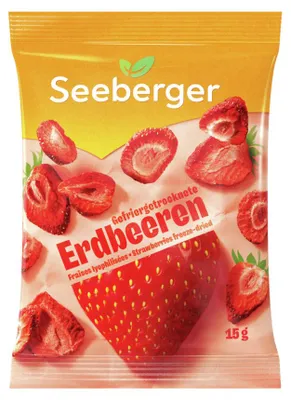 Produktbild von Gefriergetrocknete Erdbeeren: 15 g Inhalt: 15 g