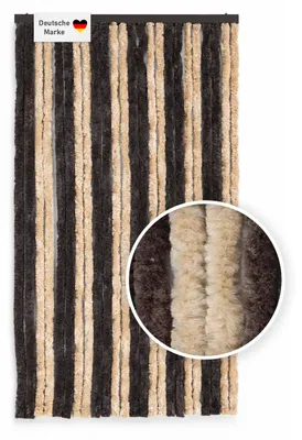 Produktbild von Flauschvorhang 100x200 cm braun-beige, Fliegenschutz, Türvorhang