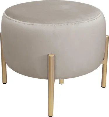 Zdjęcie produktu dla Pufa OLA LOFT ławka podnóżek metal złota MG09