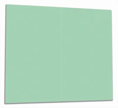 Produktbild von Wallario Herdabdeckplatte aus Glas, Größe 60 x 52 cm 2-teilig, Motiv Pastellgrün