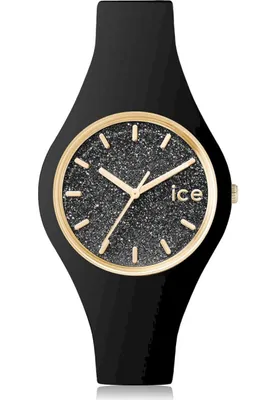 Produktbild von Ice-Watch ICE GLITTER Black Small Uhr Damenuhr Kautschuk schwarz