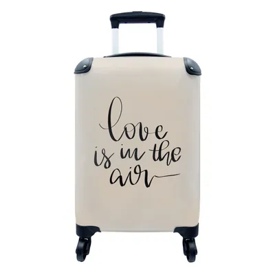 Produktbild von MuchoWow® Koffer Handgepäck Trolley Rollkoffer Kleine Reisekoffer mit 4 Rollen - Romantisch - Sprichwörter - Valentinsgeschenk für ihn - Cabin Size < 55x40x23 cm & 55x40x20 cm - Fotokoffer - Kabinenkoffer - Boardgepäck - Reise-Box - Reisekoffer - Reisegepäck - Koffer mit Bild - Trolley für Kinder