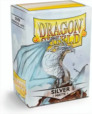 Produktbild von Dragon Shield: Silver - Matte Sleeves - Standard Size