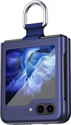 Zdjęcie produktu dla Etui Samsung Galaxy Z Flip5 5G z ringiem Niebieskie WBWONE Slim Obudowa