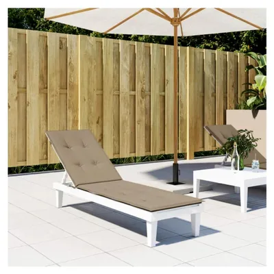 Produktbild von Liegestuhlauflage, Auflage für Hollywoodschaukel, Sonnenliege, Gartenliege, Liegenauflage, Deckchair Auflagen, Taupe (75+105) x50x3 cm