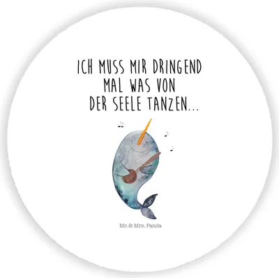 Produktbild von Mr. & Mrs. Panda magnet Narwal Gitarre - Weiß - Geschenk, für fotos, kühlschrank, pinnwand, Tanzen, whiteboardmagnet, Meer, Gespräche, Probleme, Wal, Kühlschrankmagnet