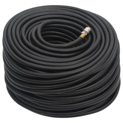 Zdjęcie produktu dla vidaXL Hybrydowy wąż powietrza czarny 0,6" 100 m guma i PVC