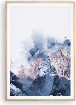 Produktbild von Gerahmtes Poster - Rahmen in heller Eiche - Abstraktion modern - 70x100 cm - Wand Bild - Wanddeko - Wandbilder - Wandposter - Bilderrahmen - Bilder - Kunstdruck - Wandbild - P2NPA70x100-3886