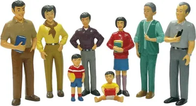 Obrázok produktu pre Miniland hracie figúrky rodina ázijská 8ks.