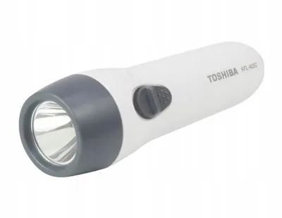 Zdjęcie produktu dla TOSHIBA mini latarka LED 3x AAA aluminium kolor biały 1szt.