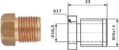 Zdjęcie produktu dla Końcówka Przewodu Hamulcowy M16X1,5