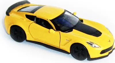 Produktbild von CHEVROLET Corvette Z06 2017 Modellauto Metall Modell Auto Spielzeugauto 23(Gelb)