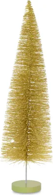 Produktbild von Deko Weihnachtsbaum | Stehend 15×51 cm | Grün mit Gold-Glitter | 20712