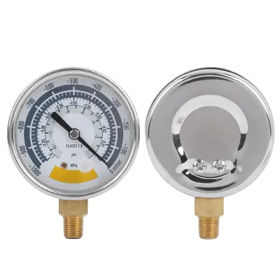 Zdjęcie produktu dla Miernik ciśnienia Dokładny miernik powietrza do pompy próżniowej 0-14 psi Złącze NPT 1/8 cala