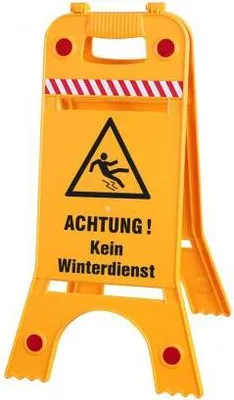 Produktbild von Warnaufsteller - Kein Winterdienst - 308541/1 - Warnschild Aufsteller