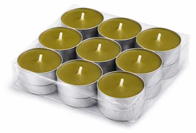 Produktbild von Duft-Teelichter 18er Pack – Duft Pinie, ca. 4 Stunden Brenndauer, Teelicht Kerzen aus Wachs, rund Ø 4 cm, hergestellt in der EU, für Indoor & Outdoor