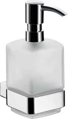 Image de EMCO loft, distributeur de savon, partie en verre satiné, pompe en plastique, chrome, 1 pièce.