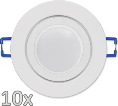 Produktbild von Einbauleuchten-Set McShine 10xRahmen 10xLED-Modul 7W 608lm 230V weiß IP44