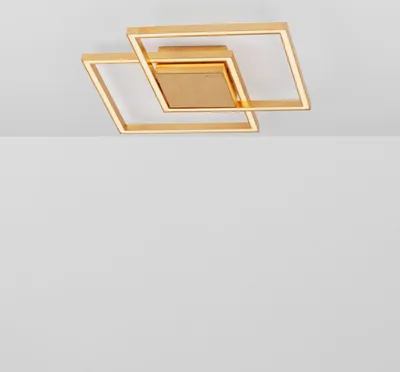 Produktbild von Nova Luce BILBAO LED Deckenleuchte Blattgold 25W Warmweiss 46x46x6,5cm 9500821