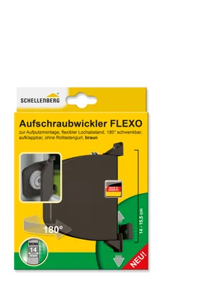 Immagine prodotto di Avvolgitore a vite Schellenberg FLEXO Mini, marrone, 50154