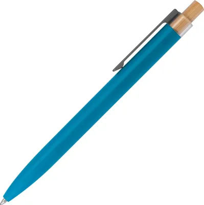 Produktbild von Kugelschreiber aus recyceltem Aluminium / Farbe: hellblau