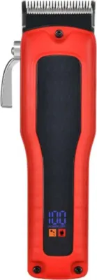 Immagine prodotto di INF Tagliacapelli Elettrico Professionale - Regolabarba Cordless per Barbiere Rosso