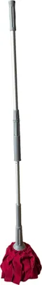 Produktbild von Microfaser Spezialmop Set, rot, Stiellänge: 128-132 cm, Wischmop mit Auswringfunktion + Ersatzmop
