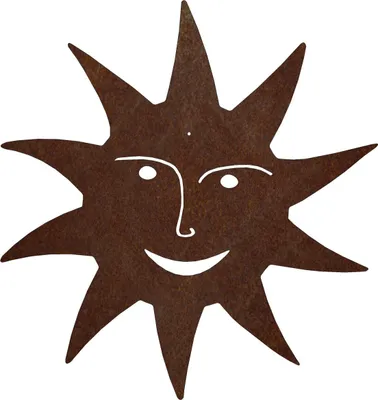 Zdjęcie produktu dla CORGARDEN Dekoracja ogrodowa słońce 49 x 49 cm, corten CORGARDEN 1066