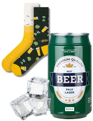 Produktbild von Herrensocken, lustige Socken – Motiv: Bier – Material: Baumwolle – Geschenkidee