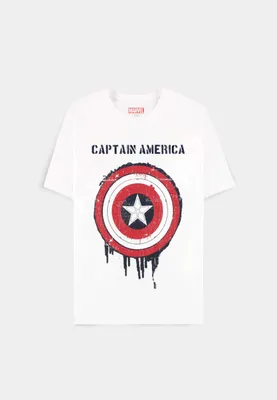 Produktbild von Captain America T-Shirt Herren Brave New World - Shield weiß XXL