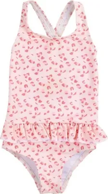 Produktbild von Swim Essentials UV Badeanzug, für Mädchen altrosa Leoparden Muster 146/152