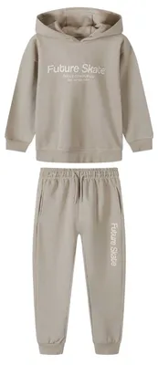 Image de Minoti - Ensemble sweat à capuche et pantalon de jogging pour garçon, style décontracté MN765 (110) (gris)