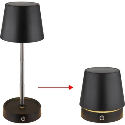 Produktbild von LED Tischleuchte, Touchdimmer, Akku, höhenverstellbar, H 28 cm